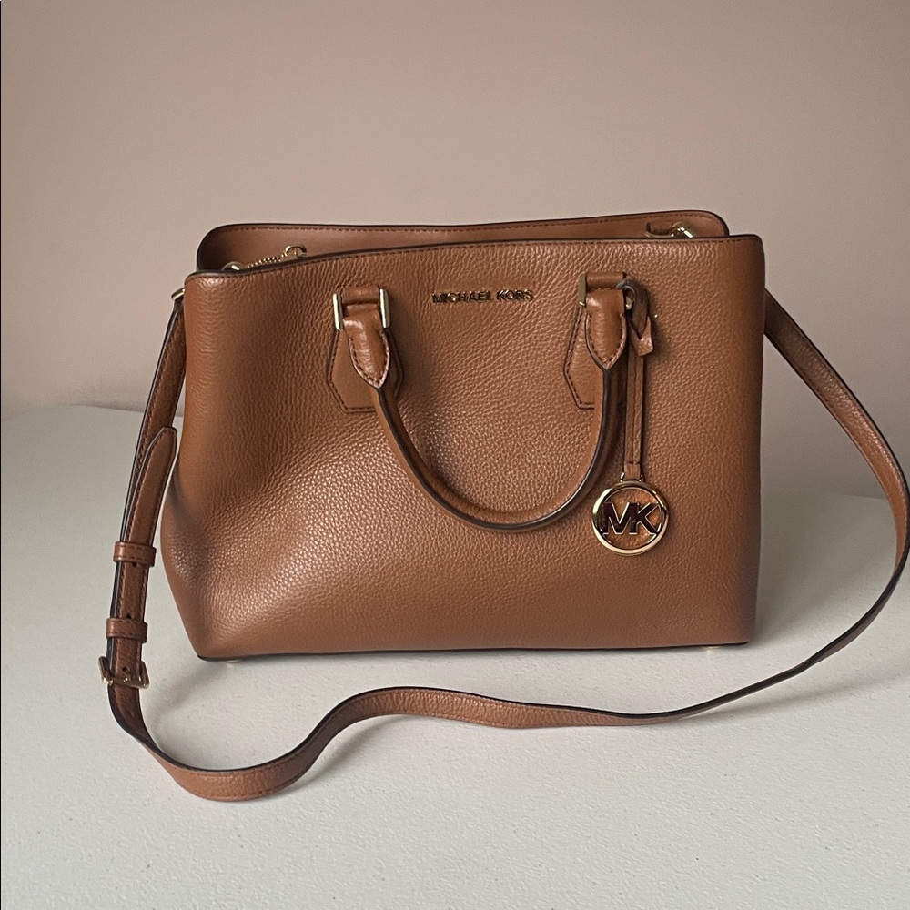 Michael Kors Tan Leather Satchel